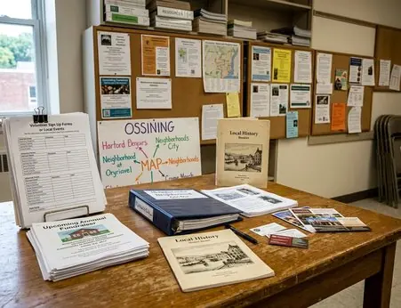 Ossining waterfront and local attractions